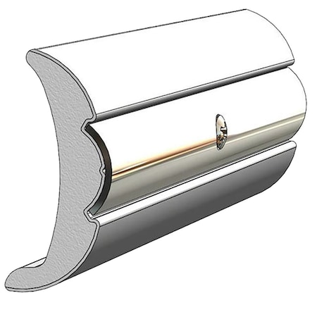 Taco Marine TACO Rigid Vinyl Flex-Core Rub Rail 2in x 7/8in - Frosty White 60,  V21-9906WHC60D-1